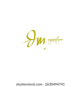 dm initial signature vector logo