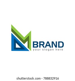 DM, Letter D and M, Logo Design Element