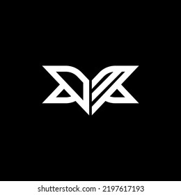 DM letter logo creative design with vector graphic, DM simple and modern logo.