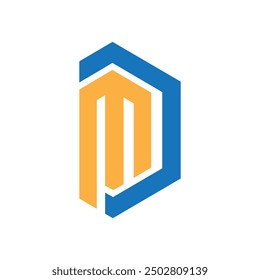 DM letter Logo creative vector template