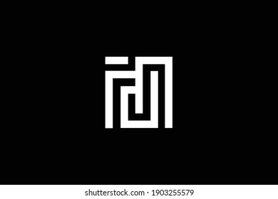 DM Brief Logo Design auf luxuriösem Hintergrund. MD monogram initialisiert das Logo-Konzept für Buchstaben. DM-Icon-Design. MD elegante und professionelle weiße Buchstaben Symbol auf schwarzem Hintergrund.