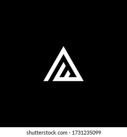 dm letter vector logo abstract