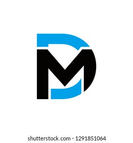 dm logo design , initial , generic , vector , icon