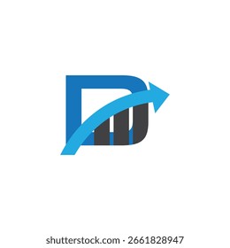 dm diseño de logotipo, Ilustración vectorial de Plantilla de diseño de logotipo inicial de letra DM, diseño de logotipo de letra DM DM 
