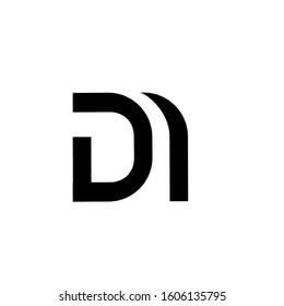 dm logo design simple modern template