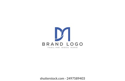 DM logo design vector template design for brand