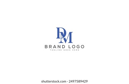 DM logo design vector template design for brand