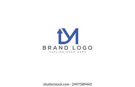 Diseño de Plantilla de Vector de diseño de logotipo DM para marca