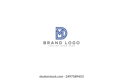 DM logo design vector template design for brand