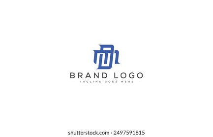 Diseño de Plantilla de Vector de diseño de logotipo DM para marca