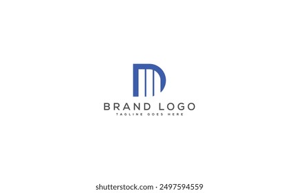 Diseño de Plantilla de Vector de diseño de logotipo DM para marca