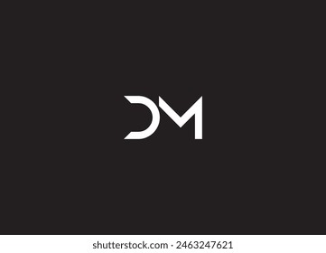 DM logo desing and monogram logo