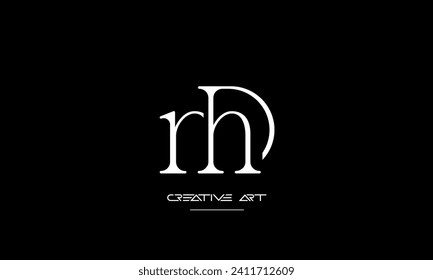 DM, MD, D, M abstract letters logo monogram
