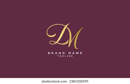 DM, MD, DN, ND, Abstract initial monogram letter alphabet logo design