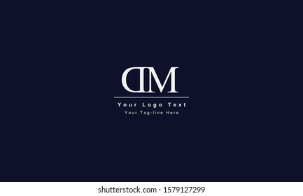 DM or MD letter logo. Unique attractive creative modern initial DM MD D M initial based letter icon logo
