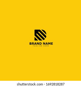 DM or MD logo initial letter design template vector