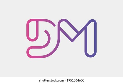 DM Monogram tech with a monoline style. Looks playful but still simple and futuristic. A perfect logo for your tech company or any futuristic design project.