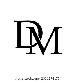 DM monogramm Logo-Design