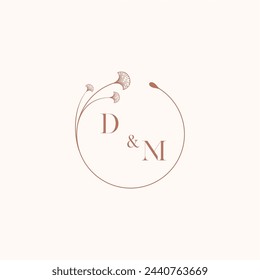 DM wedding monogram logo designideas as inspiration