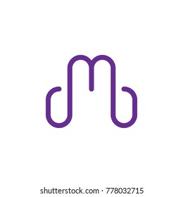 dmb letter logo design vector