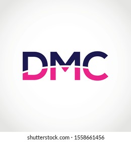 DMC letter logo illustration vector 