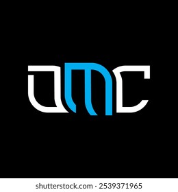 Design do logotipo do DMC, logotipo simples e moderno do DMC. Design de alfabeto luxuoso do DMC  