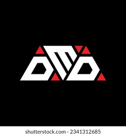 Logo-Design des DMD Dreiecksbuchstaben mit Dreiecksform. DMD Dreieck Logo Design Monogramm. DMD Dreieck-Vektorlogo-Vorlage mit roter Farbe. DMD dreieckiges Logo Einfach, elegant und luxuriös.