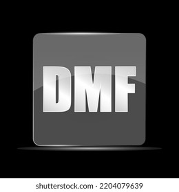 DMF File Icon, Flat Design Style