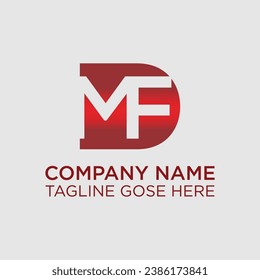 Diseño de logotipos DMF, inspiración para una identidad única. Elegancia moderna y diseño creativo. Marca de agua tu éxito con el diseño del logotipo de la letra triangular Striking this Logo, DMF con forma triangular.