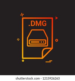 dmg application download file files format icon vector design