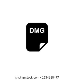 DMG File Fill Icon Vector