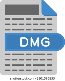 DMG Flat Style Icon Design