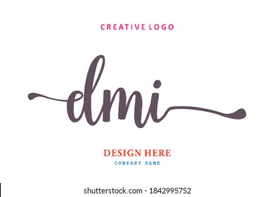 DMI lettering logo is simple, easy to understand and authoritative