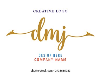 DMJ lettering logo is simple, easy to understand and authoritative
