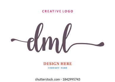 El logotipo de la inscripción DML es sencillo, fácil de entender y autorizado