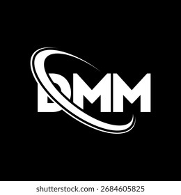 DMM logo. DMM letter. DMM letter logo design. Initials DMM logo linked with circle and uppercase monogram logo. DMM-typography for technology, business and real estate brand.