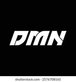 DMN letter technology logo design on black background. DMN creative initials letter IT logo concept. DMN setting shape design
