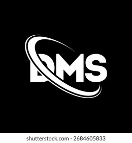 DMS logo. DMS letter. DMS letter logo design. Initials DMS logo linked with circle and uppercase monogram logo. DMS-typography for technology, business and real estate brand.