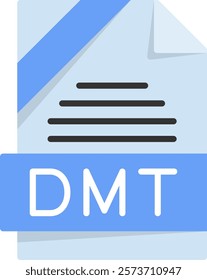 DMT Flat Style Icon Design