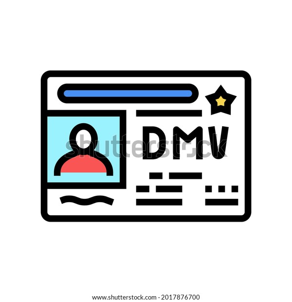 dmv\
driver license requirements color icon vector. dmv driver license\
requirements sign. isolated symbol\
illustration