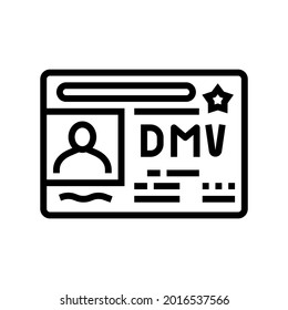 Dmv Driver License Requirements Line Icon Vector. Dmv Driver License Requirements Sign. Isolated Contour Symbol Black Illustration