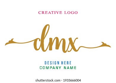 DMX lettering logo is simple, easy to understand and authoritative