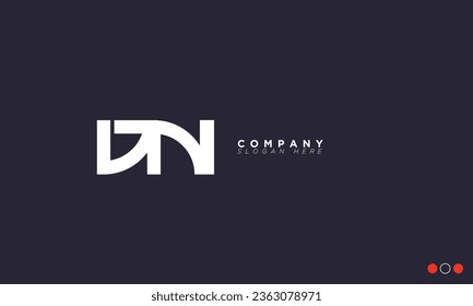 DN Alphabet letters Initials Monogram logo ND, D and N