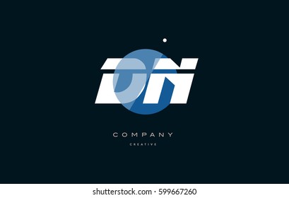 dn d n  blue circle dot big font alphabet company letter logo white design vector icon template 