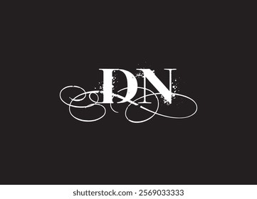 DN initial letter logo design and minimalist logo
