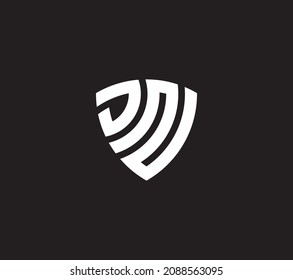 DN JN Initials Letter Monogram Logo Design