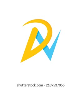 DN letter icon vector illustration concept design web