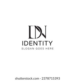 DN letter logo creative design with vector graphic DN simple and modern logo
