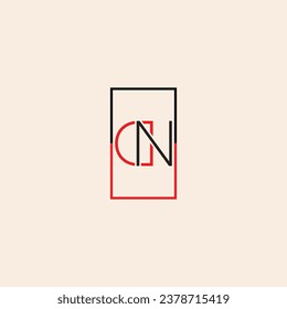 Logo de la carta DN diseño creativo con el logotipo vectorial gráfico DN simple y moderno