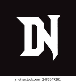 Logo de la carta de DN Diseño Creativo.
VECTOR de concepto único con logotipo de monograma DN.
Logo de letras abstractas planas modernas y creativas de DN.
